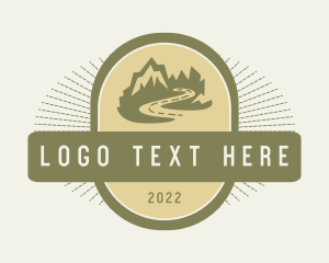 Camp - Mountain Road Travel logo design