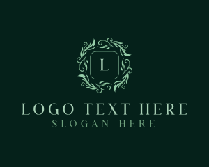 Organic - Organic Floral Leaves logo design