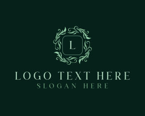 Therapy - Organic Floral Leaves logo design