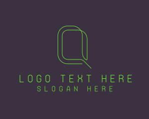 Messaging - Tech Customer Service Chat logo design