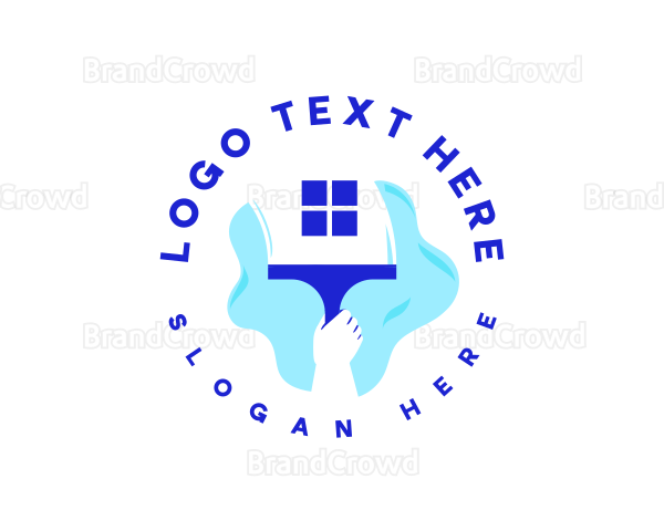 Window Cleaning Squeegee Logo