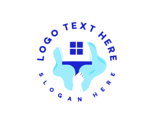 Maintenance - Window Cleaning Squeegee logo design