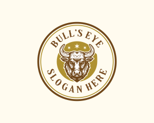 Brisket Steakhouse Bull logo design