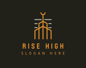 High Rise Architecture Property logo design