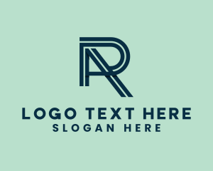 Letter Ar - Modern Simple Lines Business logo design