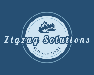 Zigzag - Mountain Road Travel logo design