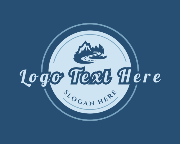 Outdoor - Mountain Road Travel logo design