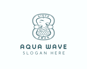 Waves Coast Surfing logo design