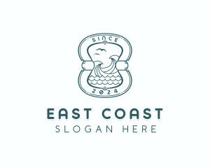 Waves Coast Surfing logo design