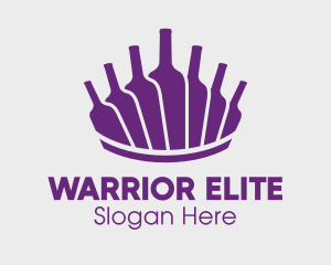 Purple Wine Bottles Logo