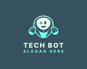 Robot Tech Mobile logo design