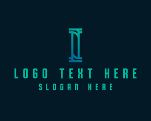 Business Modern Letter I Logo