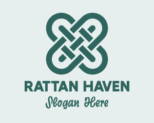 Rattan - Textile Knot Craft logo design