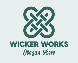 Wicker - Textile Knot Craft logo design