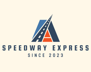 Freeway - Highway Road Letter A logo design