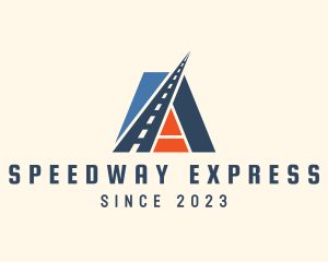 Expressway - Highway Road Letter A logo design