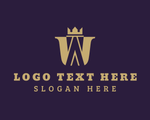 Regal - Gold Crown Royalty logo design