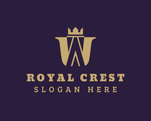 Majestic - Gold Crown Royalty logo design