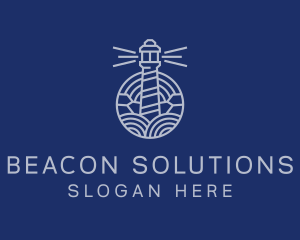 Beacon - Lighthouse Beacon Tower logo design