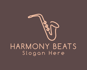 Concert - Music Saxophone Monoline logo design