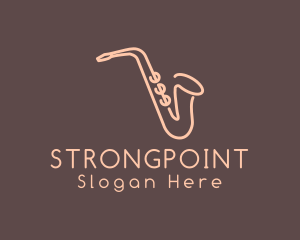 Simple - Music Saxophone Monoline logo design