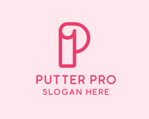 Fashion Boutique Letter P logo design