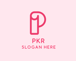 Fashion Boutique Letter P logo design