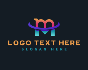 Firm - Business Digital Tech Letter M logo design