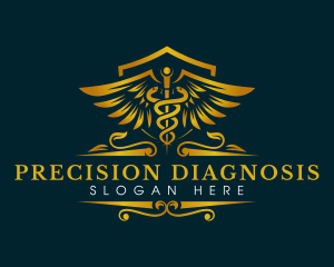 Diagnosis - Caduceus Medical Hospital logo design
