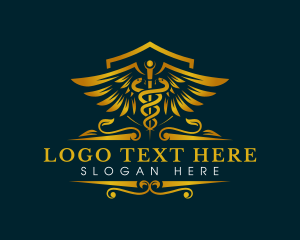 Laboratory - Caduceus Medical Hospital logo design