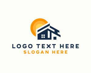 Home Repair - Residential Home Roofing logo design