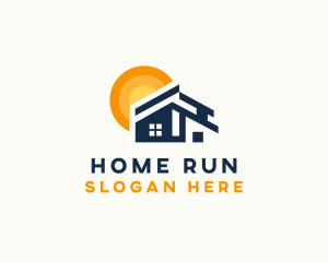 Residential Home Roofing  logo design