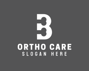 Orthopedic - Pet Bone Letter B logo design