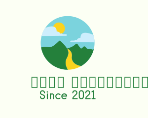 Campsite - Provincial Mountain Scenery logo design