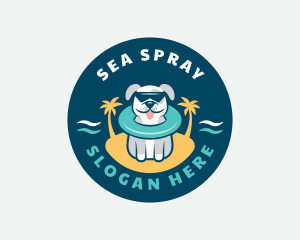 Summer Beach Dog logo design