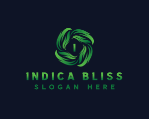 Natural Botanical Leaves  Logo