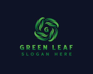 Natural Botanical Leaves  logo design