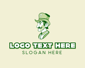 Grooming - Irish Leprechaun Gentleman logo design