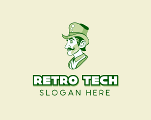 Irish Leprechaun Gentleman logo design