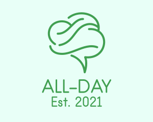 Psychiatrist - Green Brain Psychology logo design