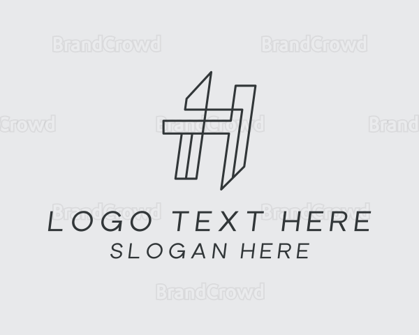 Geometric Builder Architect Logo