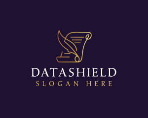 Legal Feather Document Logo