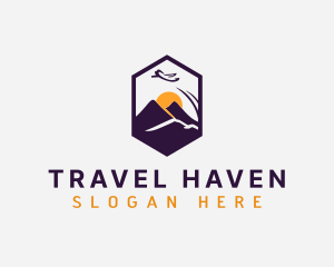 Plane Travel Destination logo design
