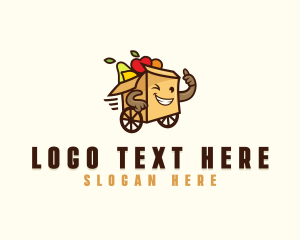 Wheels - Grocery Delivery Express Import logo design