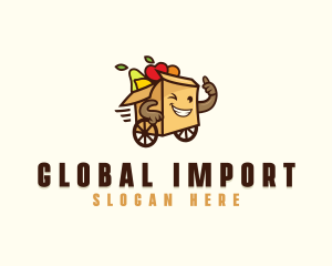 Import - Grocery Delivery Express Import logo design