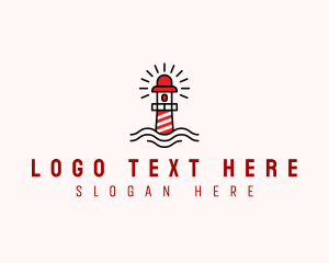 Tower - Lighthouse Coast Tower logo design