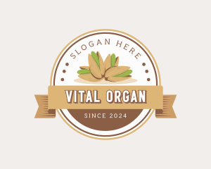 Organic Pistachio Nut logo design