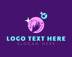Cleaning - Hand Wipe Bubbles logo design