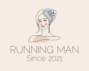 Maiden - Monoline Woman Stylist logo design