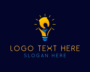 Smart - Light Bulb Electricity logo design